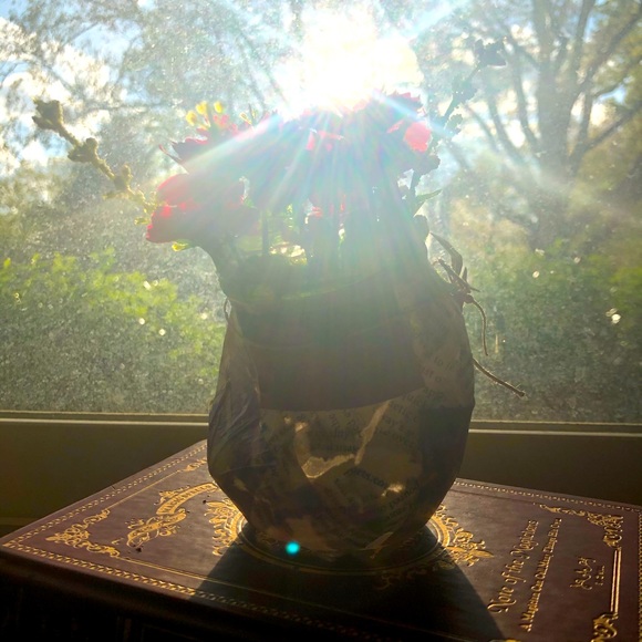 Whimsical Curvy Faux Floral Decor Jar - Picture 3 of 16